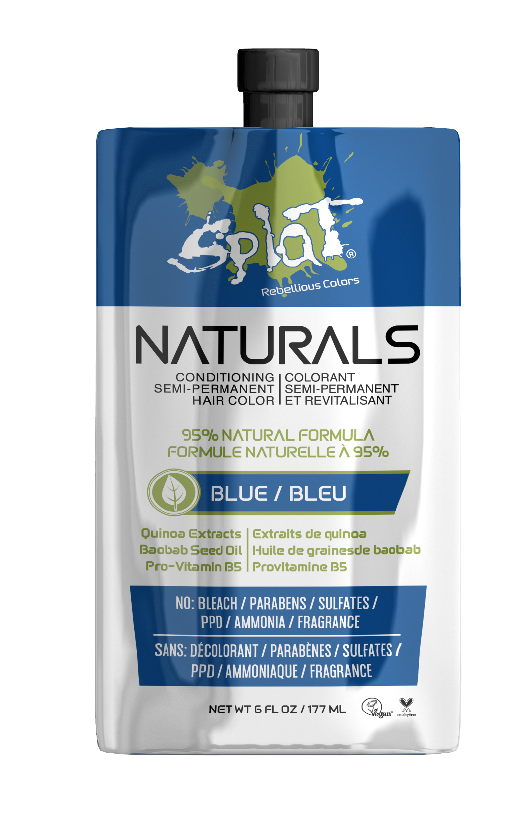 Splat Naturals Semi Permanent Hair Color Blue
