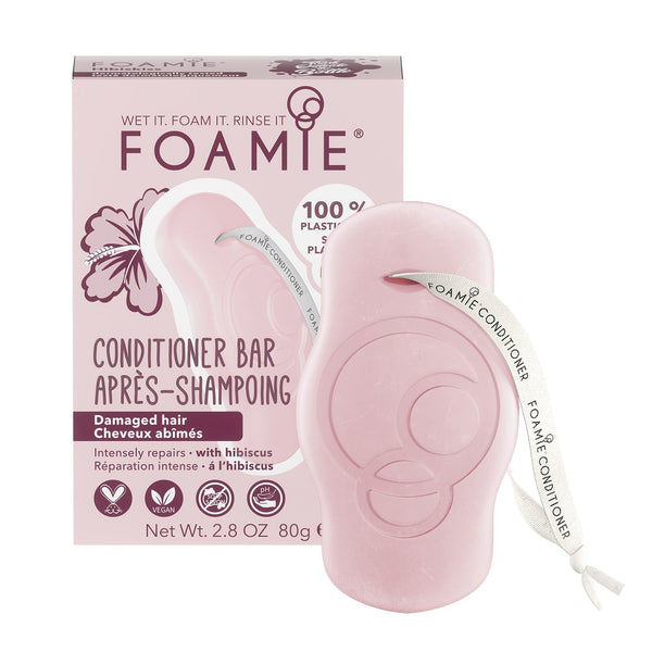 Hair Conditioner Bar - Intensely Hydrating Hibiskiss for Damaged Hair