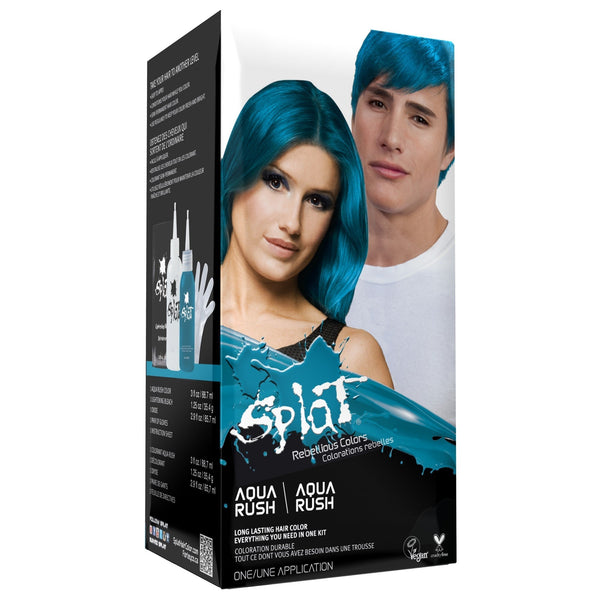 Semi-Permanent Complete at Home Hair Color Kit - Aqua Rush