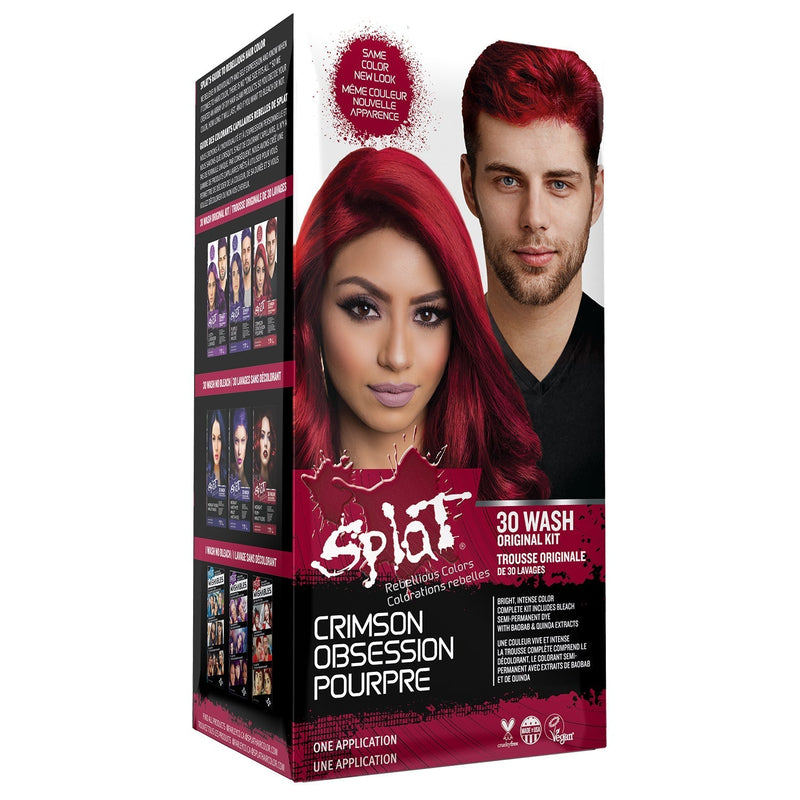 Semi-Permanent Complete at Home Hair Color Kit -  Crimson Obsession
