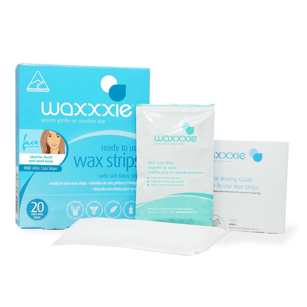 Ready To Use Sensitive Mini Wax Strips - 20 Face Strips
