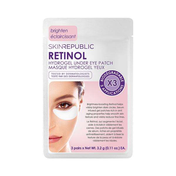 Brightening Retinol Hydrogel Biodegradable Under Eye Mask (3 Pairs)