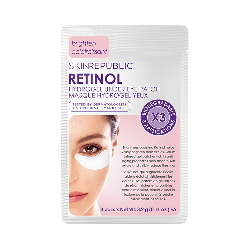 Brightening Retinol Hydrogel Biodegradable Under Eye Mask (3 Pairs)