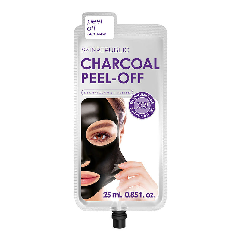 Purifying Charcoal Peel-Off Biodegradable Face Mask (3 Applications)