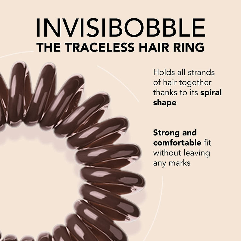 Invisibobble ORIGINAL Crystal Clear+ Bretzel Brown (8pc) MultiPack