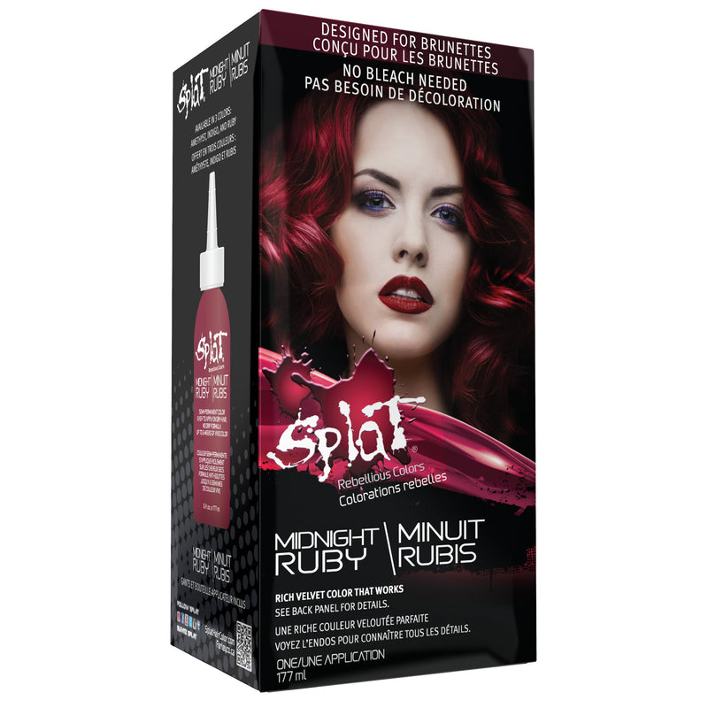 Midnight Semi-Permanent at Home Hair Color Kit for Brunettes - Ruby