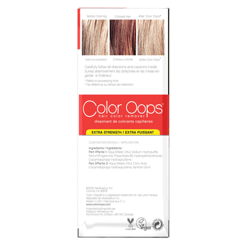 Color Oops Color Remover Décolorant pour cheveux extra fort