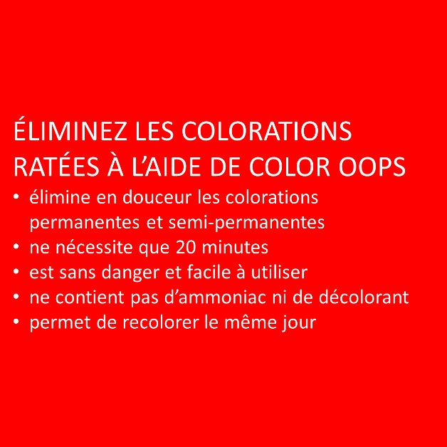 Color Oops Color Remover Décolorant pour cheveux extra fort